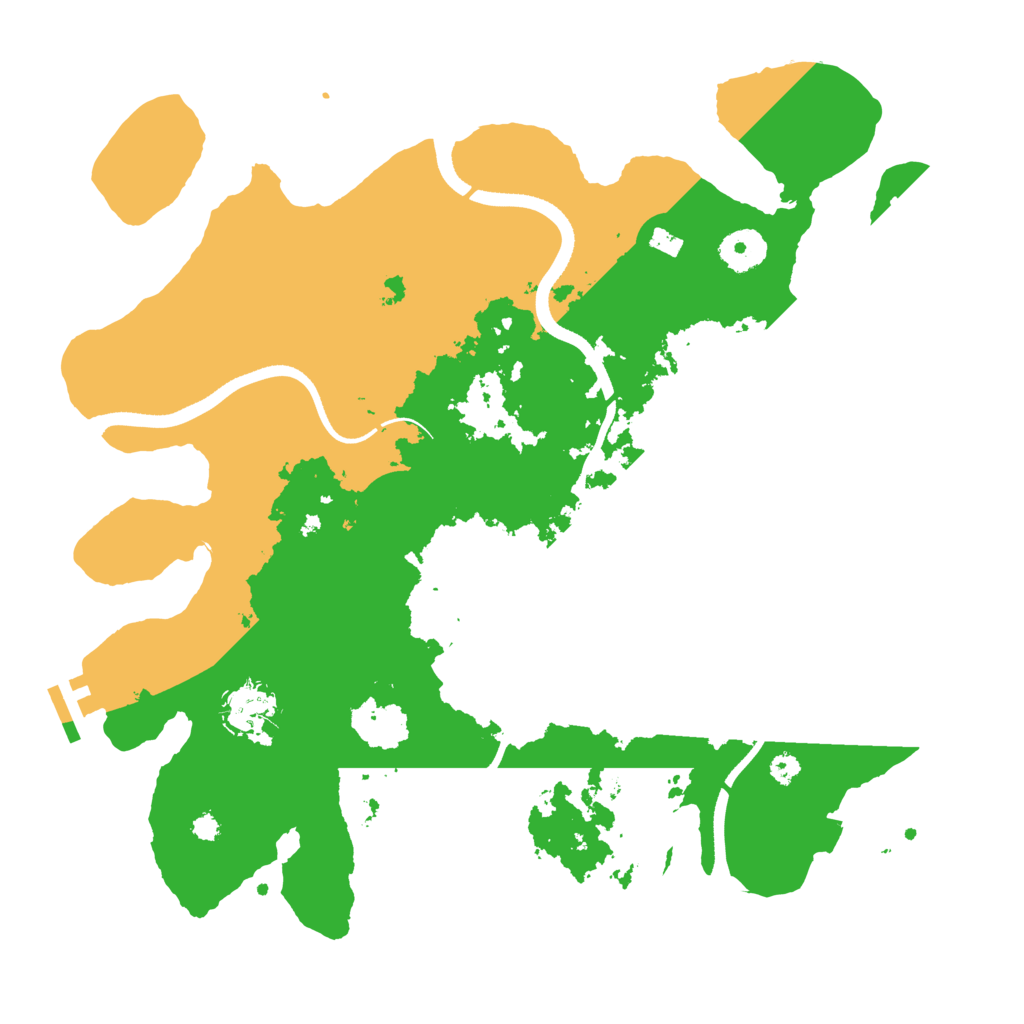 Biome Rust Map: Procedural Map, Size: 3500, Seed: 648277