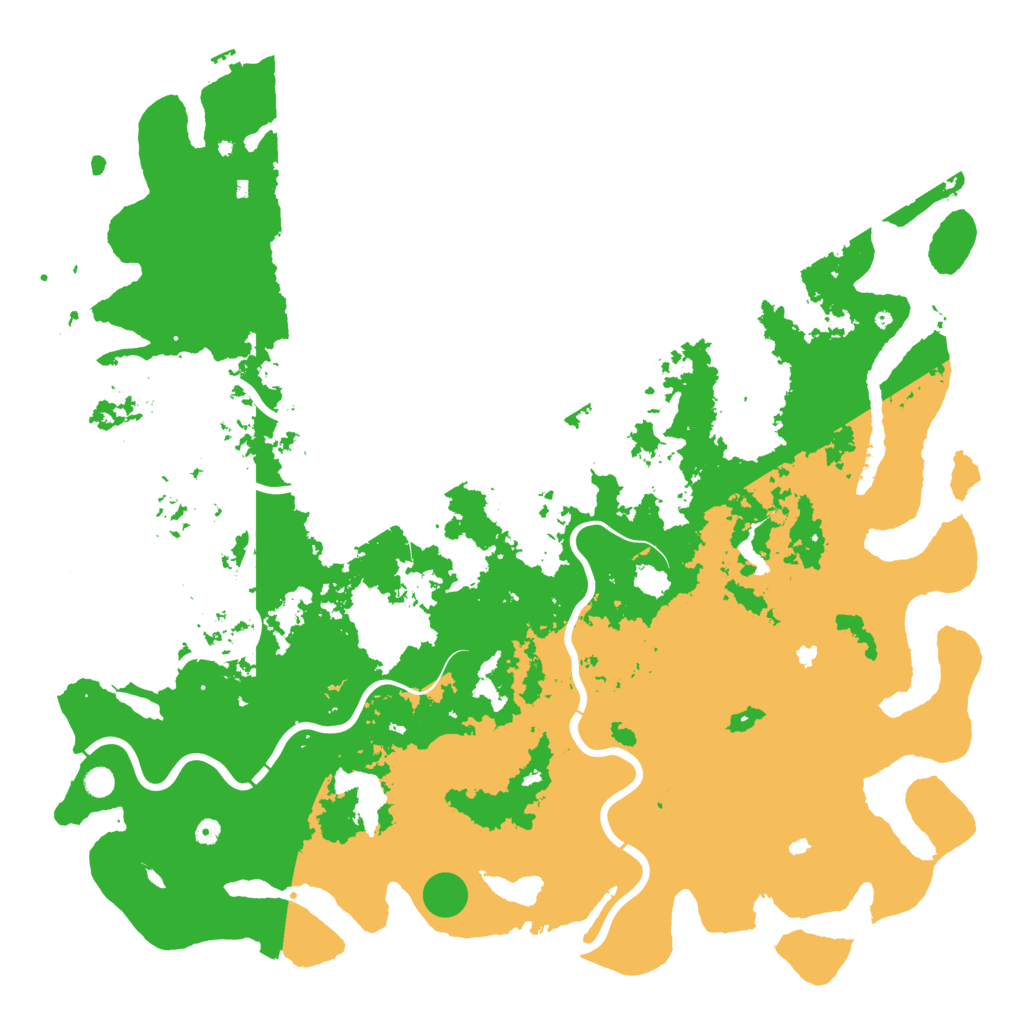 Biome Rust Map: Procedural Map, Size: 6000, Seed: 1092500575