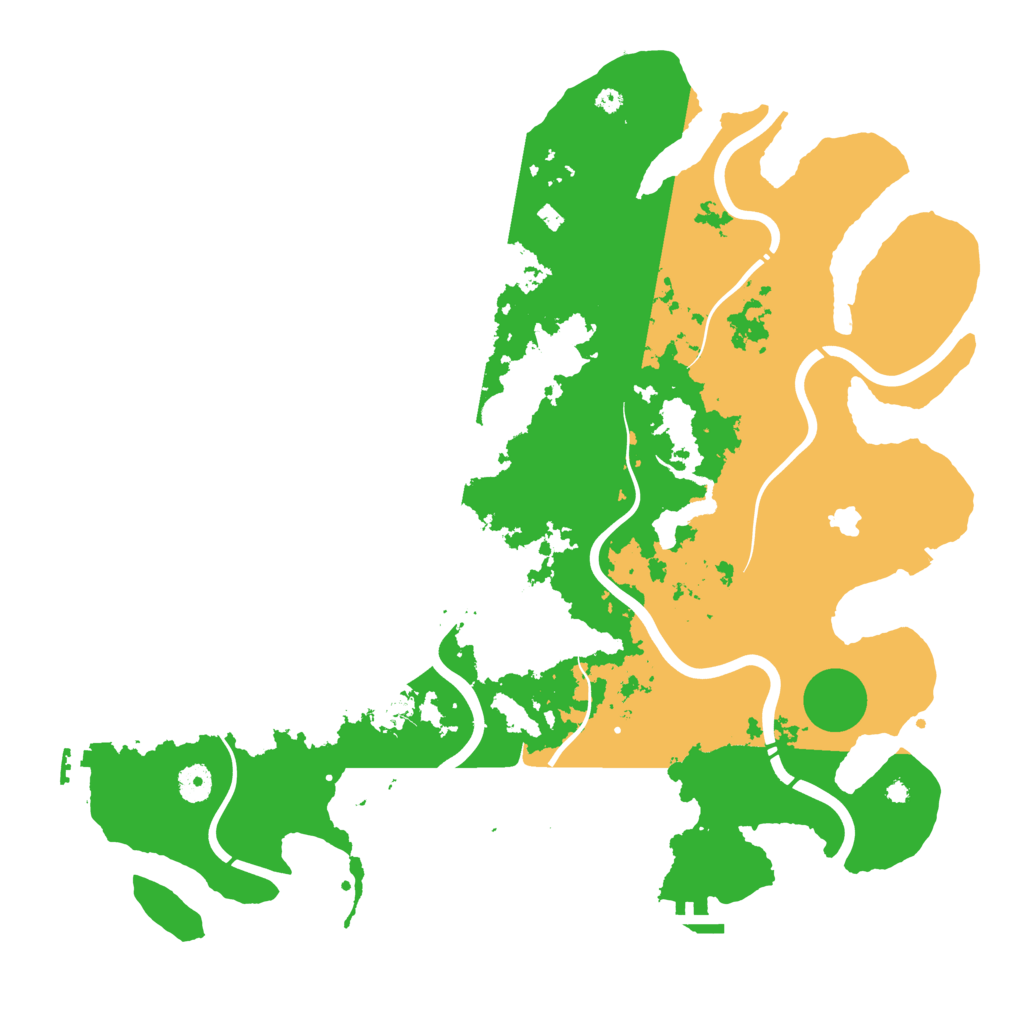 Biome Rust Map: Procedural Map, Size: 4250, Seed: 43654646