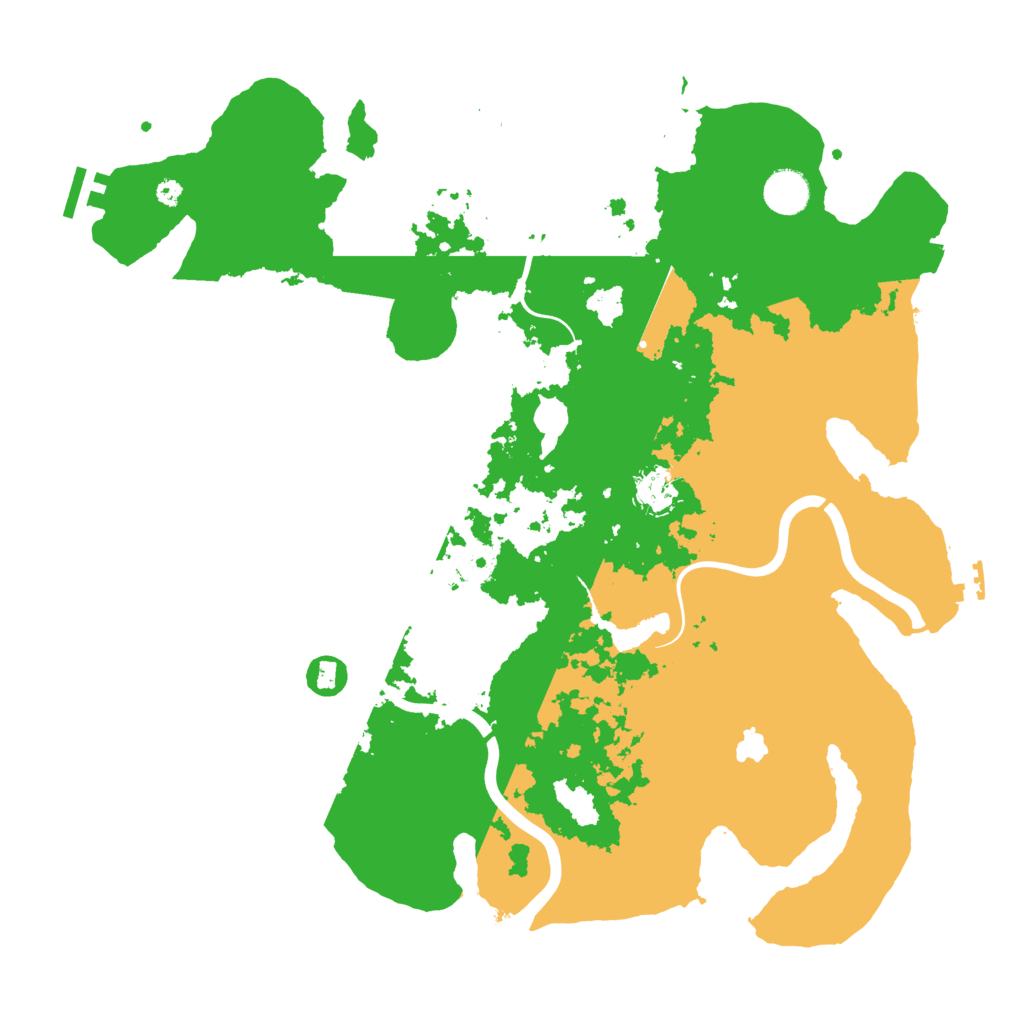 Biome Rust Map: Procedural Map, Size: 4000, Seed: 45621