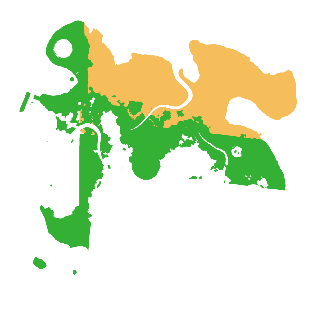 Biome Rust Map: Procedural Map, Size: 3000, Seed: 47393894