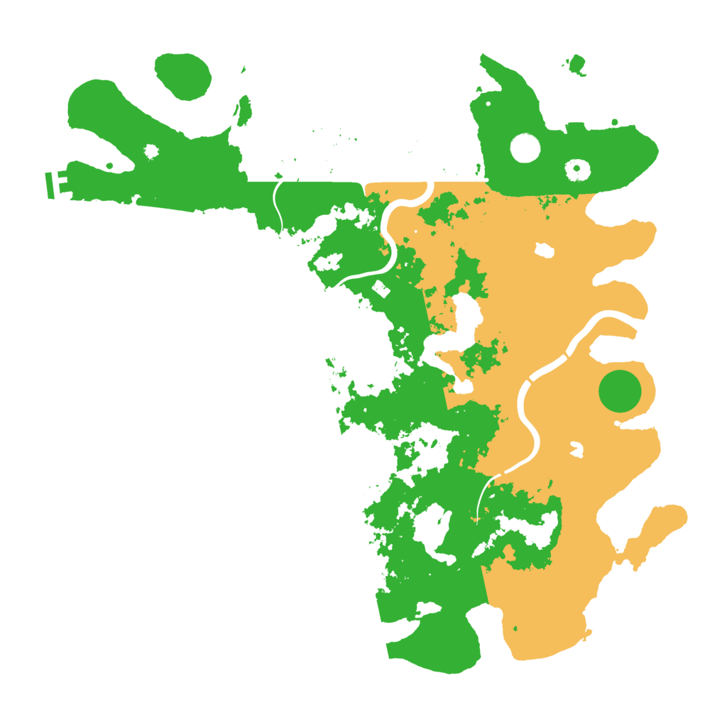 Biome Rust Map: Procedural Map, Size: 4500, Seed: 880707070