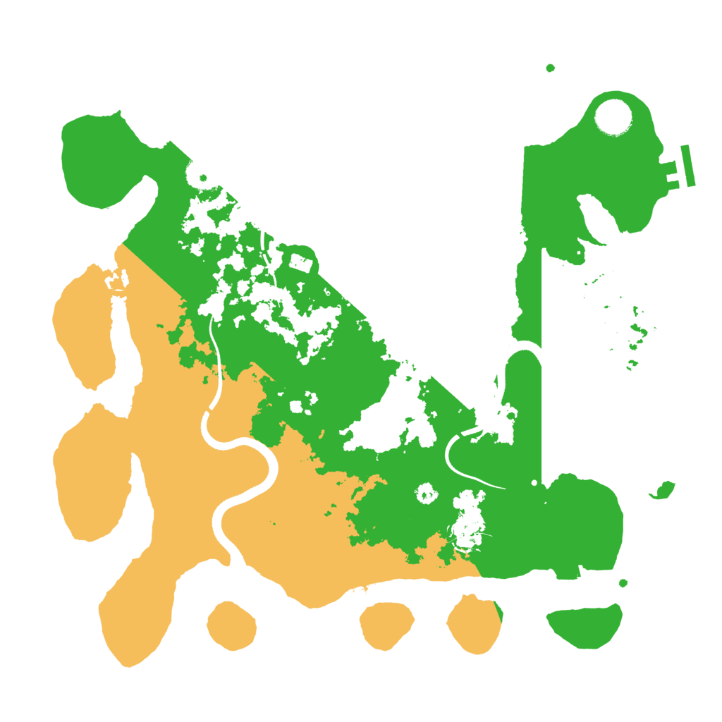 Biome Rust Map: Procedural Map, Size: 3500, Seed: 67551833