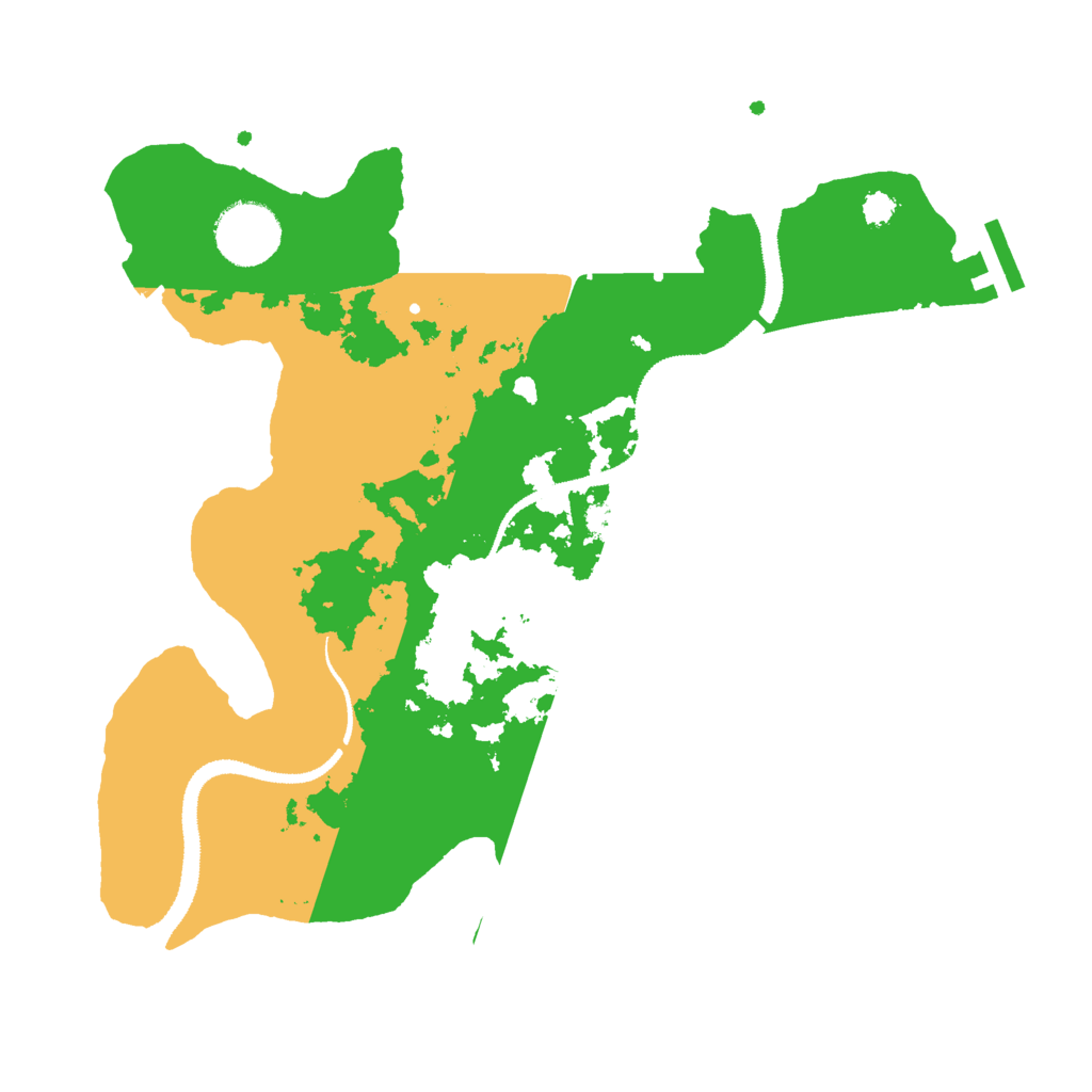 Biome Rust Map: Procedural Map, Size: 3000, Seed: 3288391