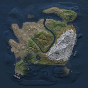 Thumbnail Rust Map: Procedural Map, Size: 2700, Seed: 787446671, 8 Monuments