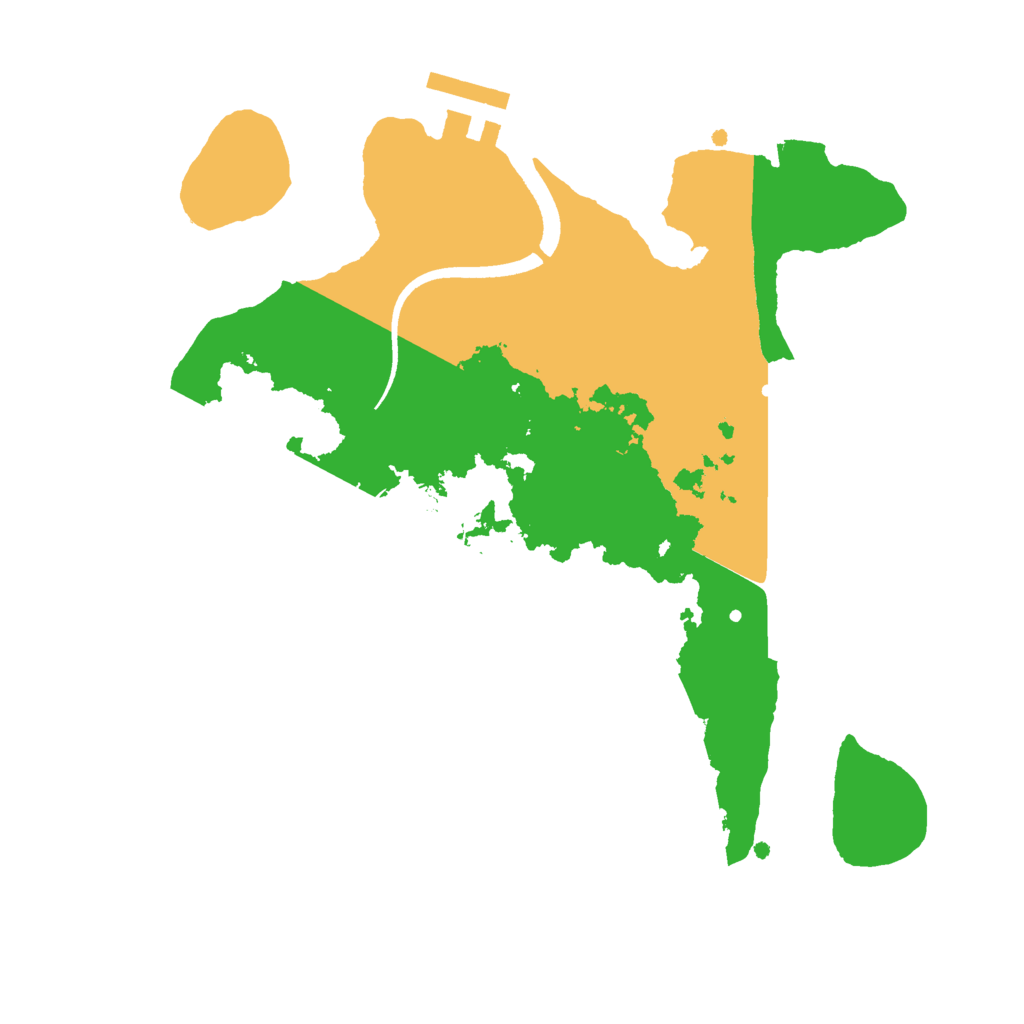 Biome Rust Map: Procedural Map, Size: 2500, Seed: 51877