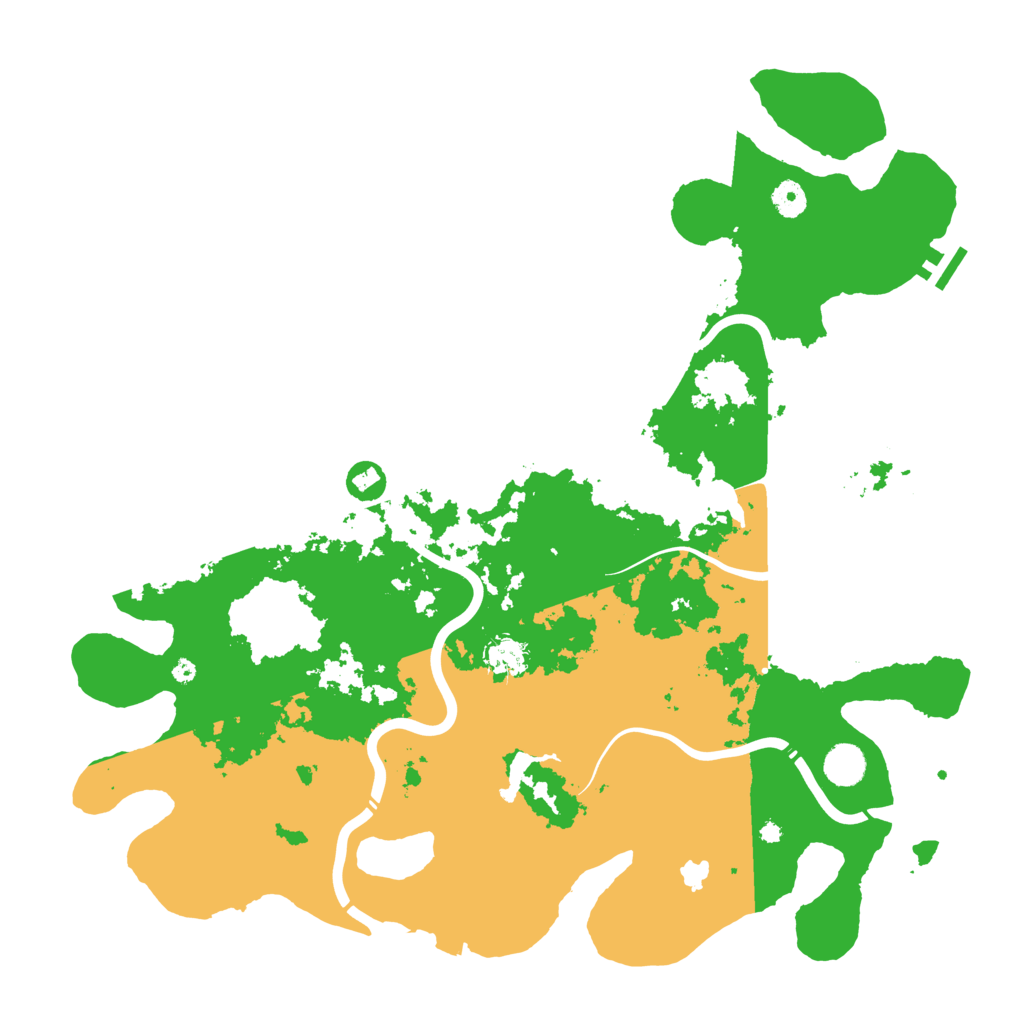 Biome Rust Map: Procedural Map, Size: 4400, Seed: 202603061