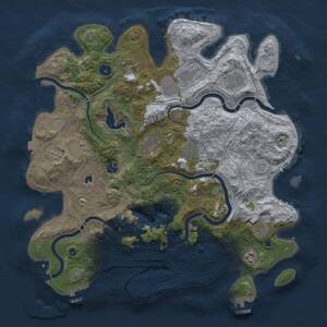 Thumbnail Rust Map: Procedural Map, Size: 4250, Seed: 1442035905, 16 Monuments