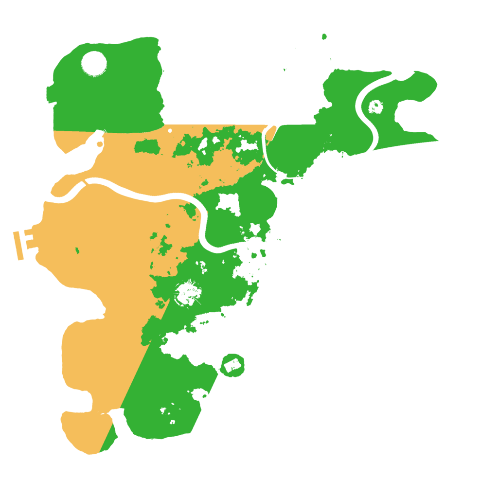 Biome Rust Map: Procedural Map, Size: 3500, Seed: 1076357005