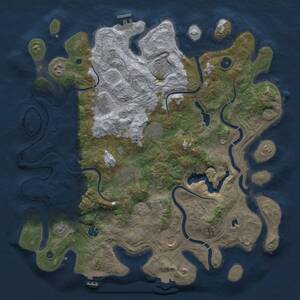 Thumbnail Rust Map: Procedural Map, Size: 4250, Seed: 1285036225, 14 Monuments