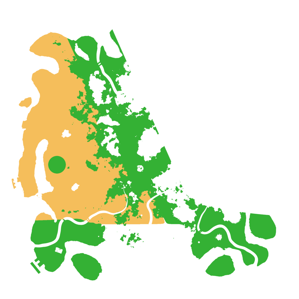 Biome Rust Map: Procedural Map, Size: 4500, Seed: 531072139