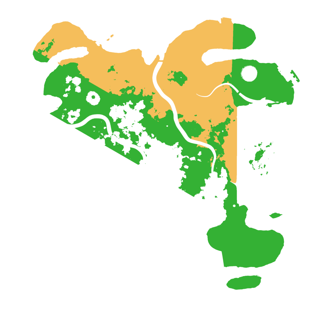 Biome Rust Map: Procedural Map, Size: 3500, Seed: 2008551134