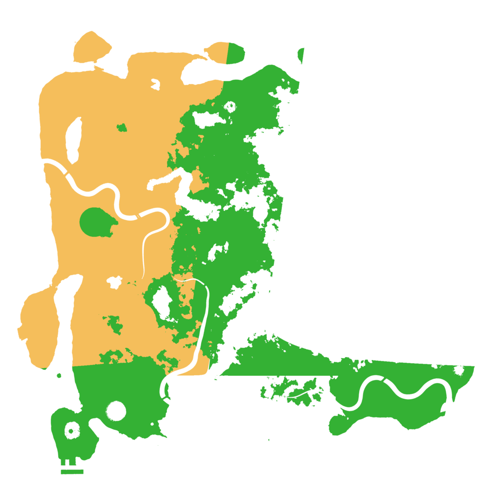 Biome Rust Map: Procedural Map, Size: 4500, Seed: 16300480