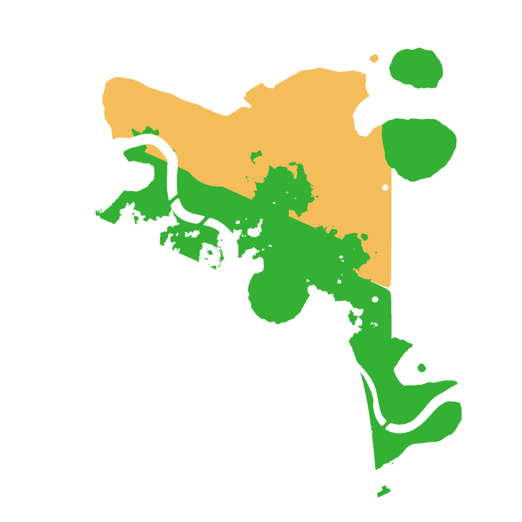 Biome Rust Map: Procedural Map, Size: 2500, Seed: 2023547269