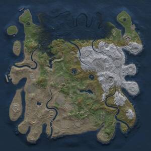 Thumbnail Rust Map: Procedural Map, Size: 4250, Seed: 36751383, 16 Monuments