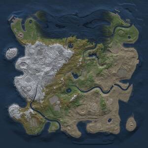 Thumbnail Rust Map: Procedural Map, Size: 4250, Seed: 1746461646, 16 Monuments