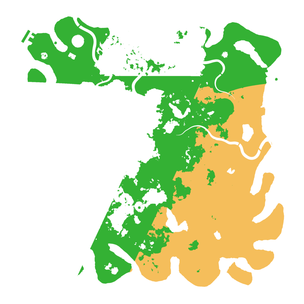 Biome Rust Map: Procedural Map, Size: 4500, Seed: 179330937