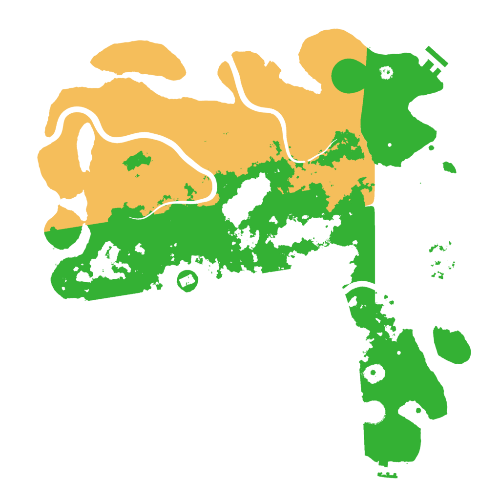 Biome Rust Map: Procedural Map, Size: 3800, Seed: 995527735