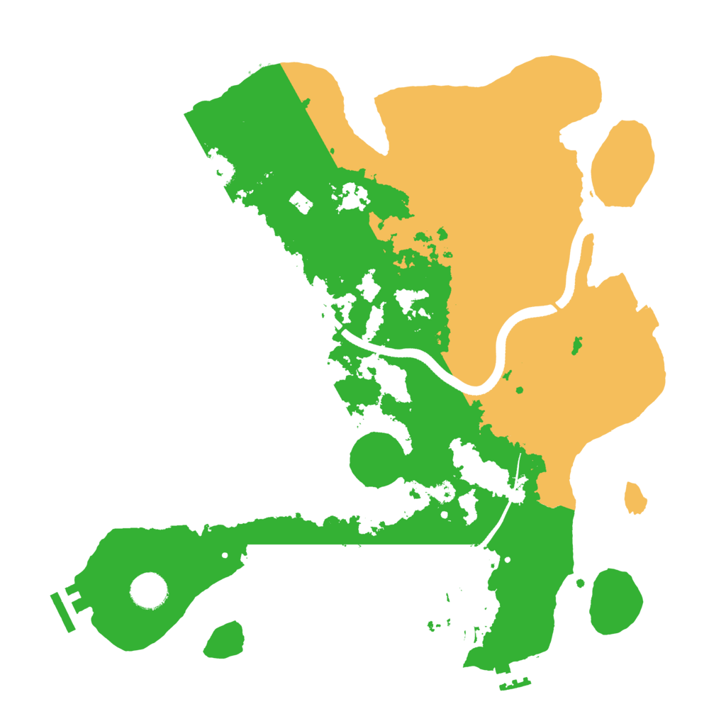 Biome Rust Map: Procedural Map, Size: 3500, Seed: 747319821