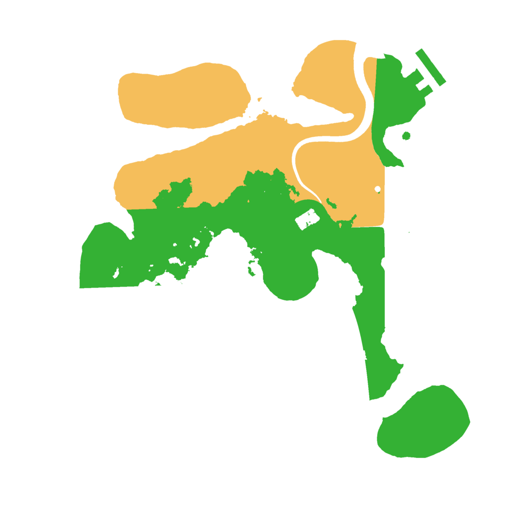 Biome Rust Map: Procedural Map, Size: 2500, Seed: 1552314018