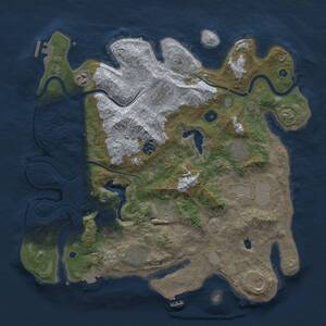 Thumbnail Rust Map: Procedural Map, Size: 4000, Seed: 1587488121, 15 Monuments