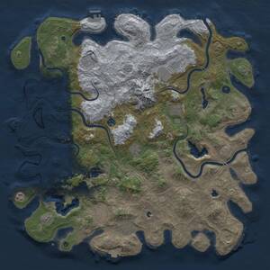 Thumbnail Rust Map: Procedural Map, Size: 5000, Seed: 1859514785, 17 Monuments