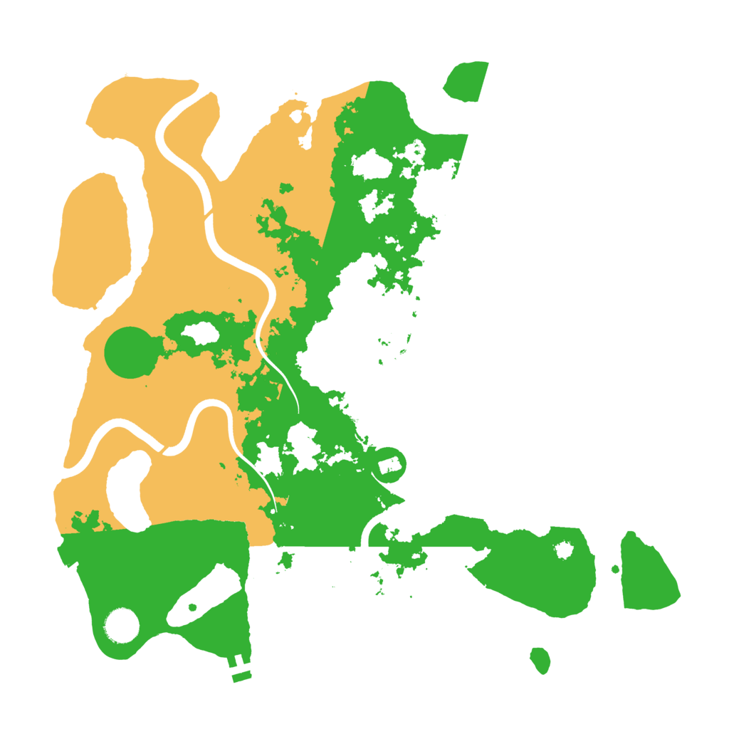 Biome Rust Map: Procedural Map, Size: 3700, Seed: 1047419090