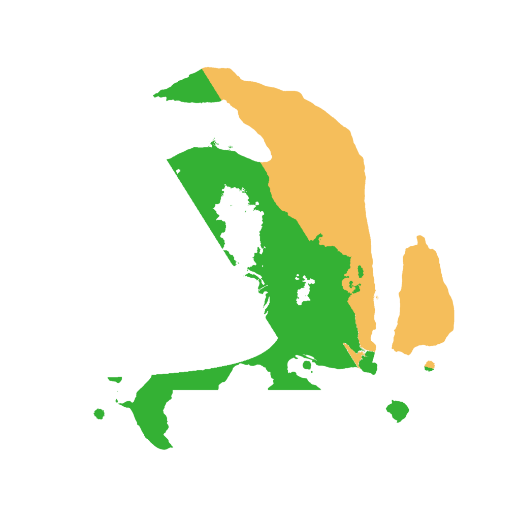 Biome Rust Map: Procedural Map, Size: 2000, Seed: 12566637