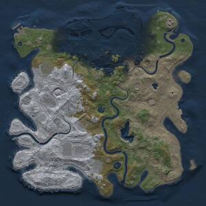 Thumbnail Rust Map: Procedural Map, Size: 4250, Seed: 1998265953, 16 Monuments