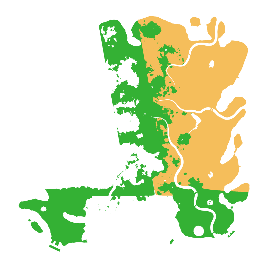 Biome Rust Map: Procedural Map, Size: 4500, Seed: 319415795
