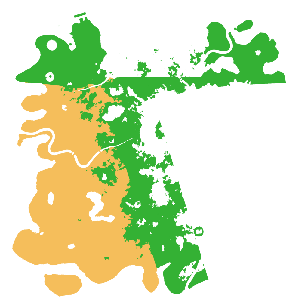 Biome Rust Map: Procedural Map, Size: 5200, Seed: 203385601