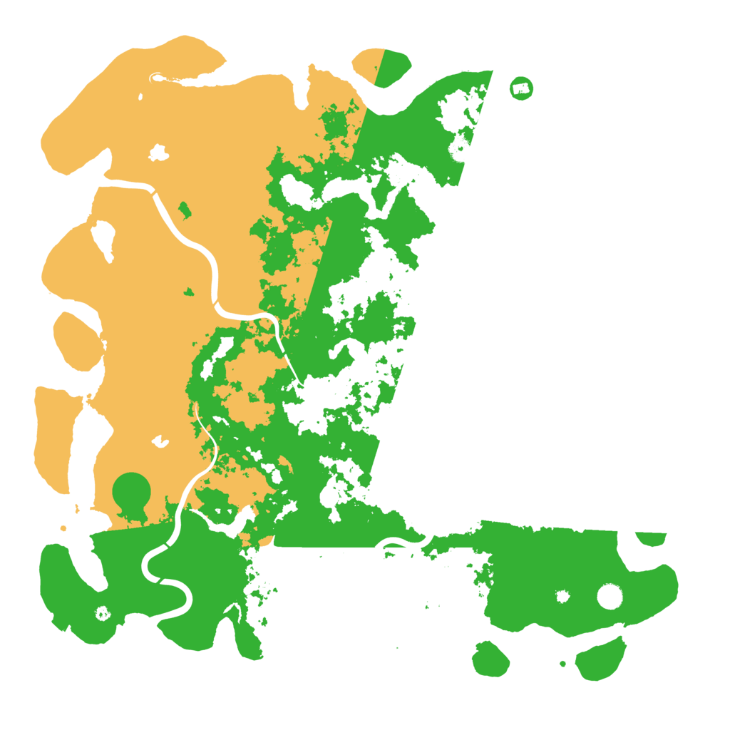 Biome Rust Map: Procedural Map, Size: 5000, Seed: 857165684