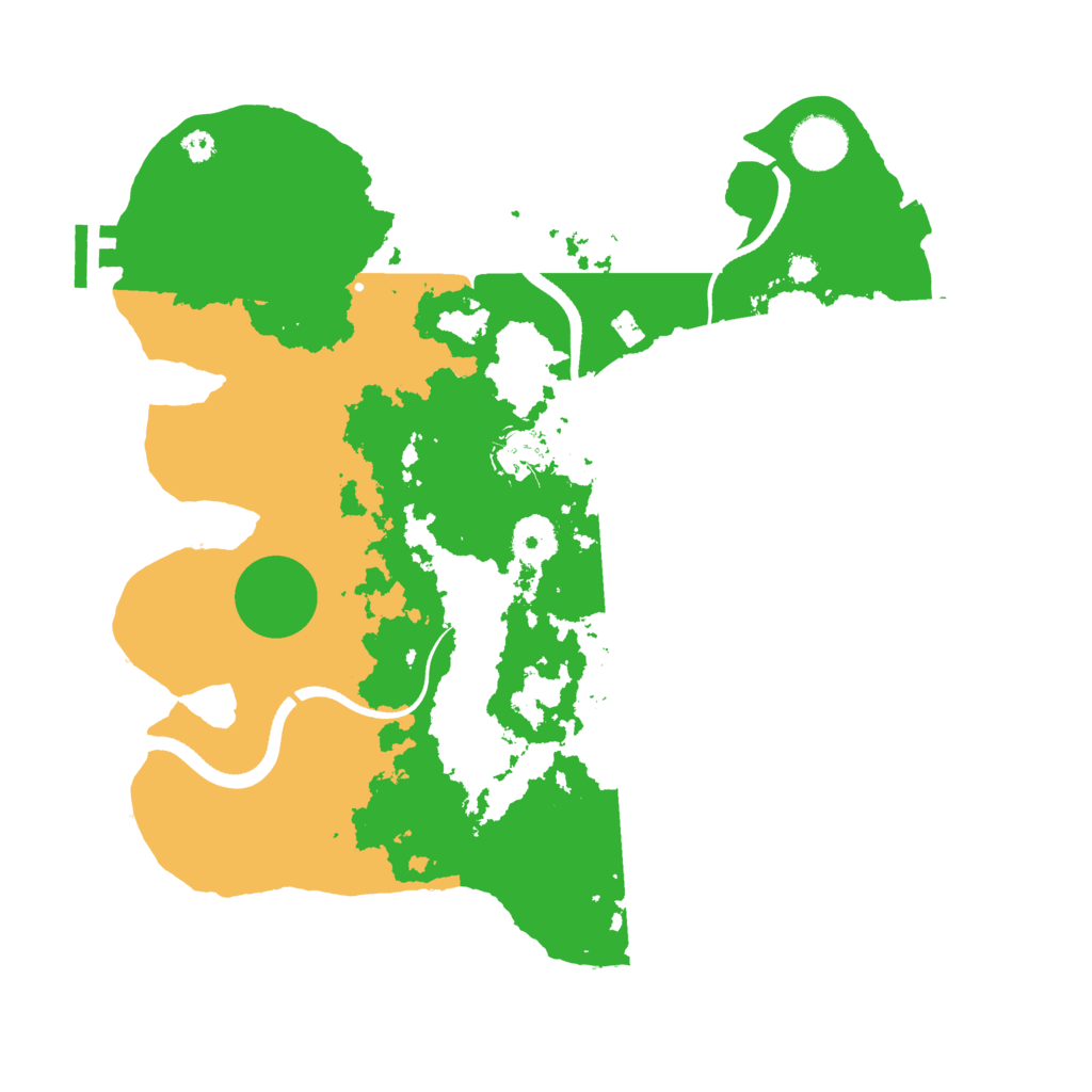 Biome Rust Map: Procedural Map, Size: 3500, Seed: 77221458
