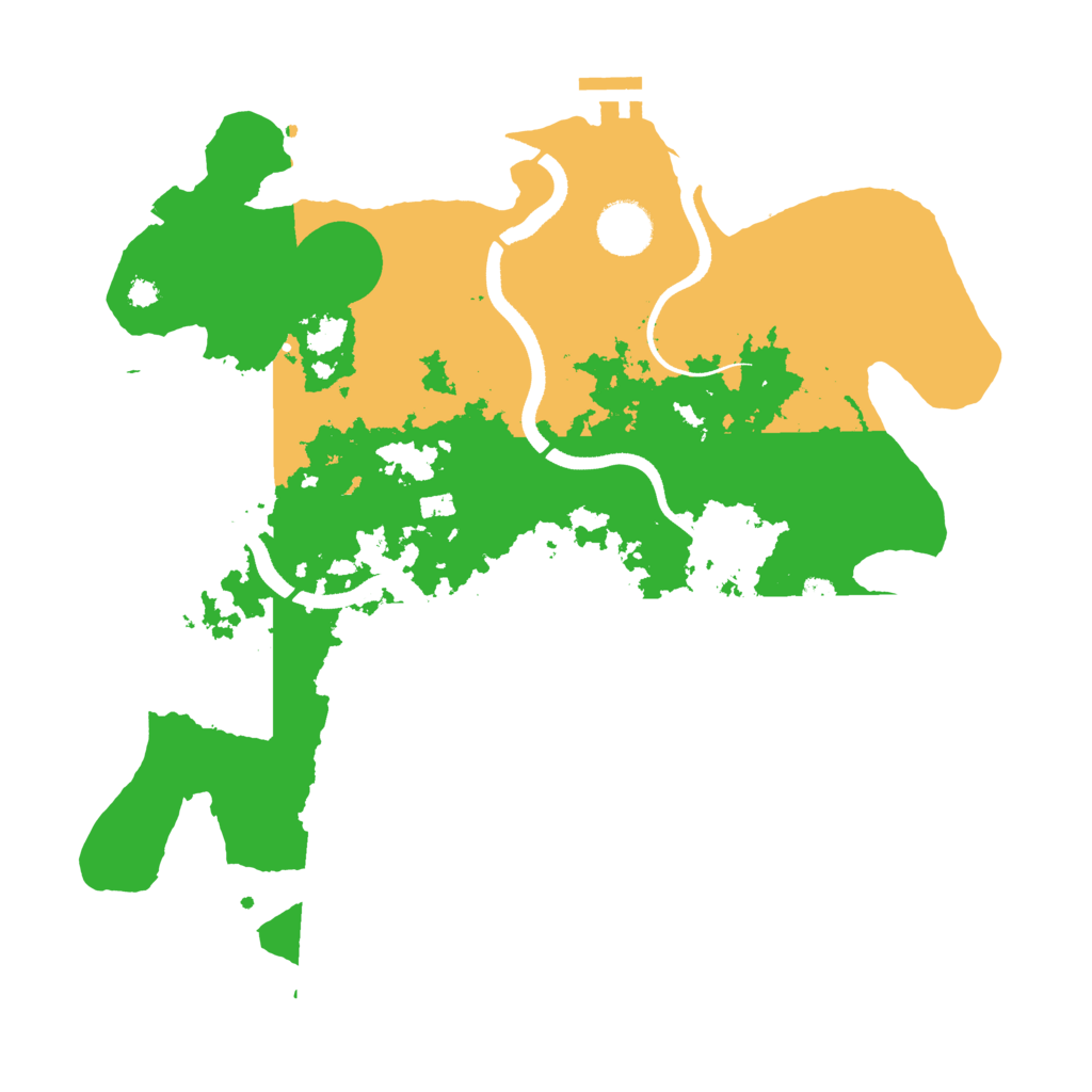 Biome Rust Map: Procedural Map, Size: 3500, Seed: 253705175