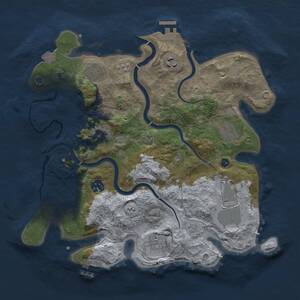 Thumbnail Rust Map: Procedural Map, Size: 3500, Seed: 253705175, 14 Monuments