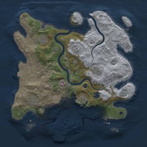 Thumbnail Rust Map: Procedural Map, Size: 3500, Seed: 707641597, 15 Monuments