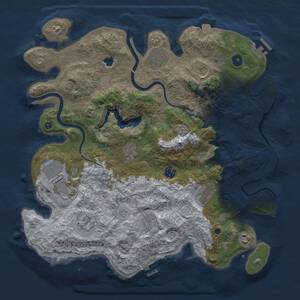 Thumbnail Rust Map: Procedural Map, Size: 4000, Seed: 273476790, 16 Monuments