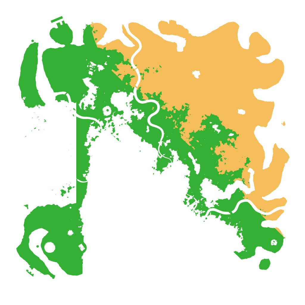 Biome Rust Map: Procedural Map, Size: 5000, Seed: 266002