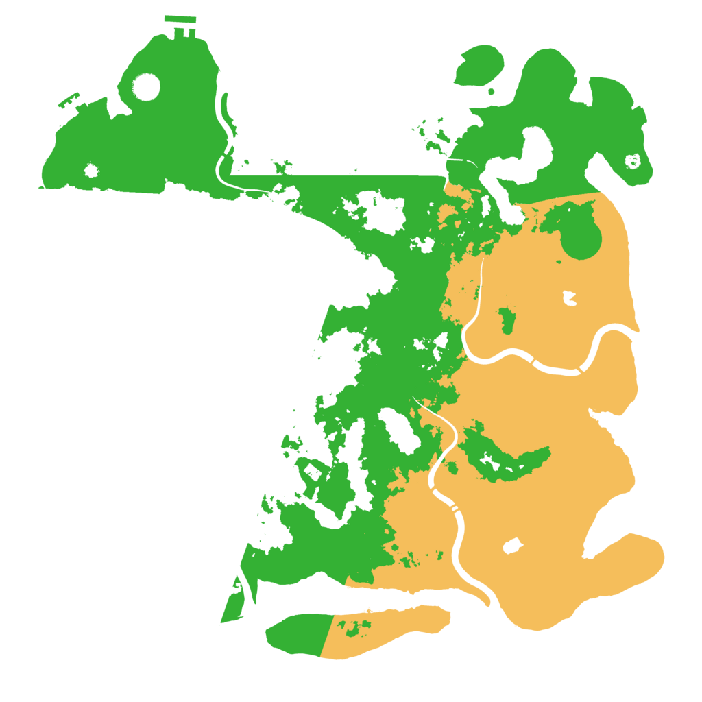 Biome Rust Map: Procedural Map, Size: 4500, Seed: 1521553644