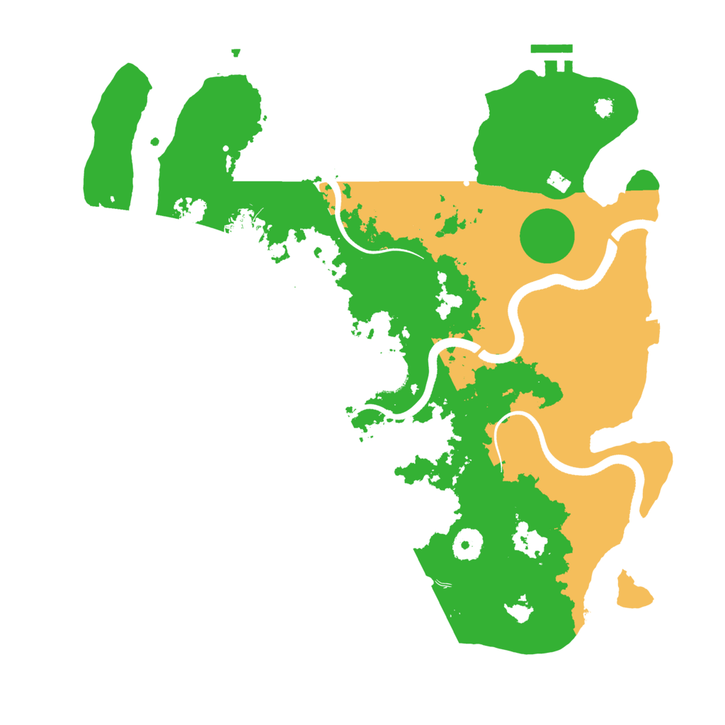 Biome Rust Map: Procedural Map, Size: 3500, Seed: 2112014