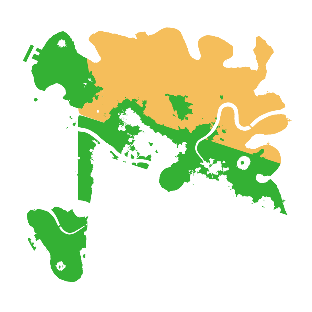Biome Rust Map: Procedural Map, Size: 3500, Seed: 1852152455