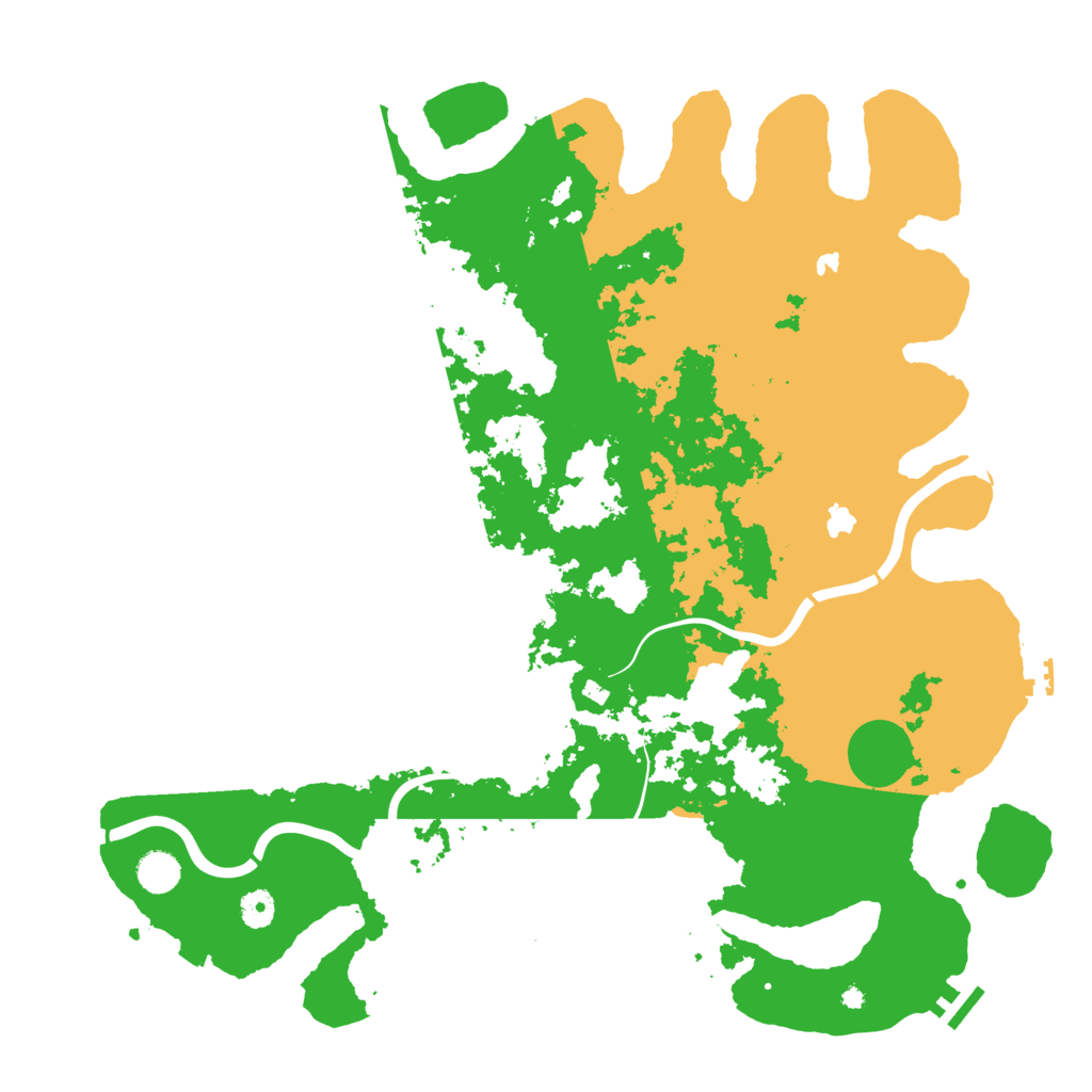 Biome Rust Map: Procedural Map, Size: 4500, Seed: 6565053