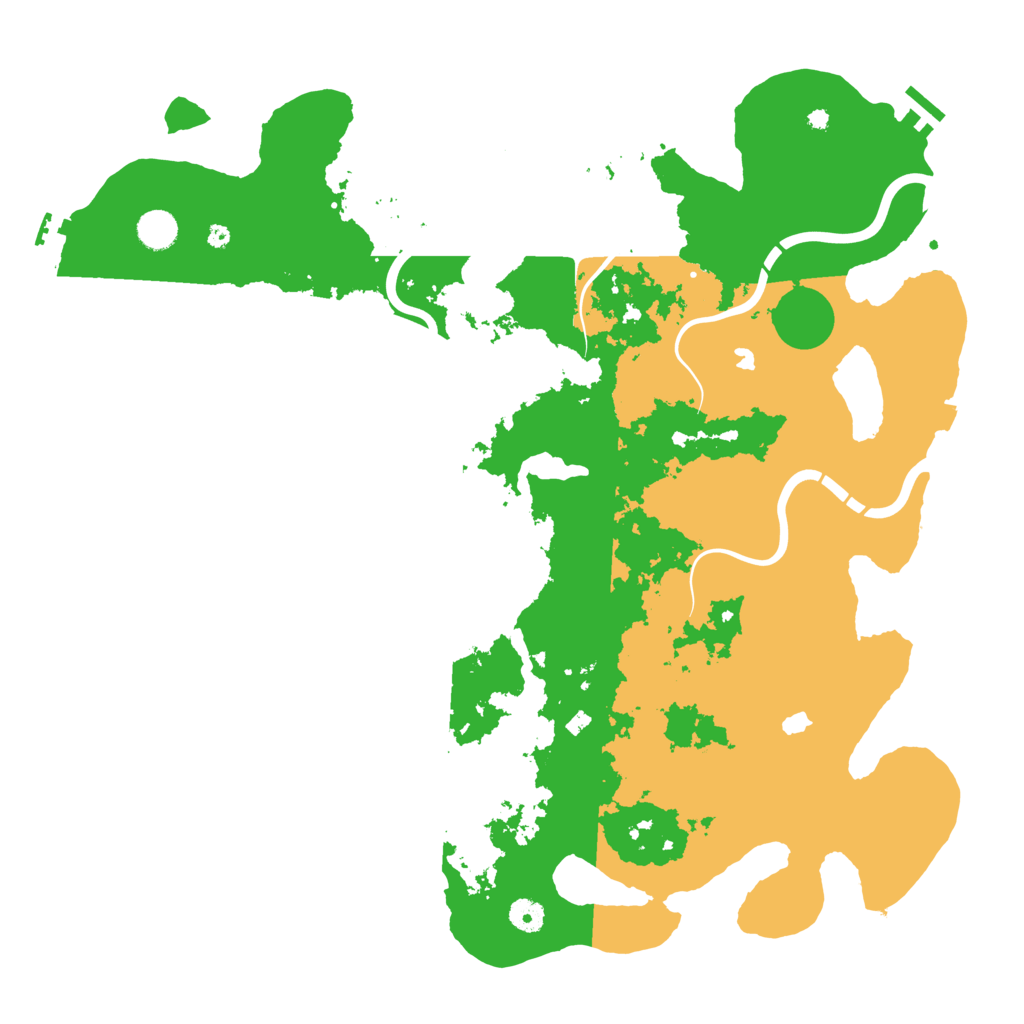 Biome Rust Map: Procedural Map, Size: 4500, Seed: 770505544