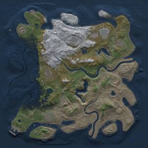 Thumbnail Rust Map: Procedural Map, Size: 4000, Seed: 67817958, 15 Monuments