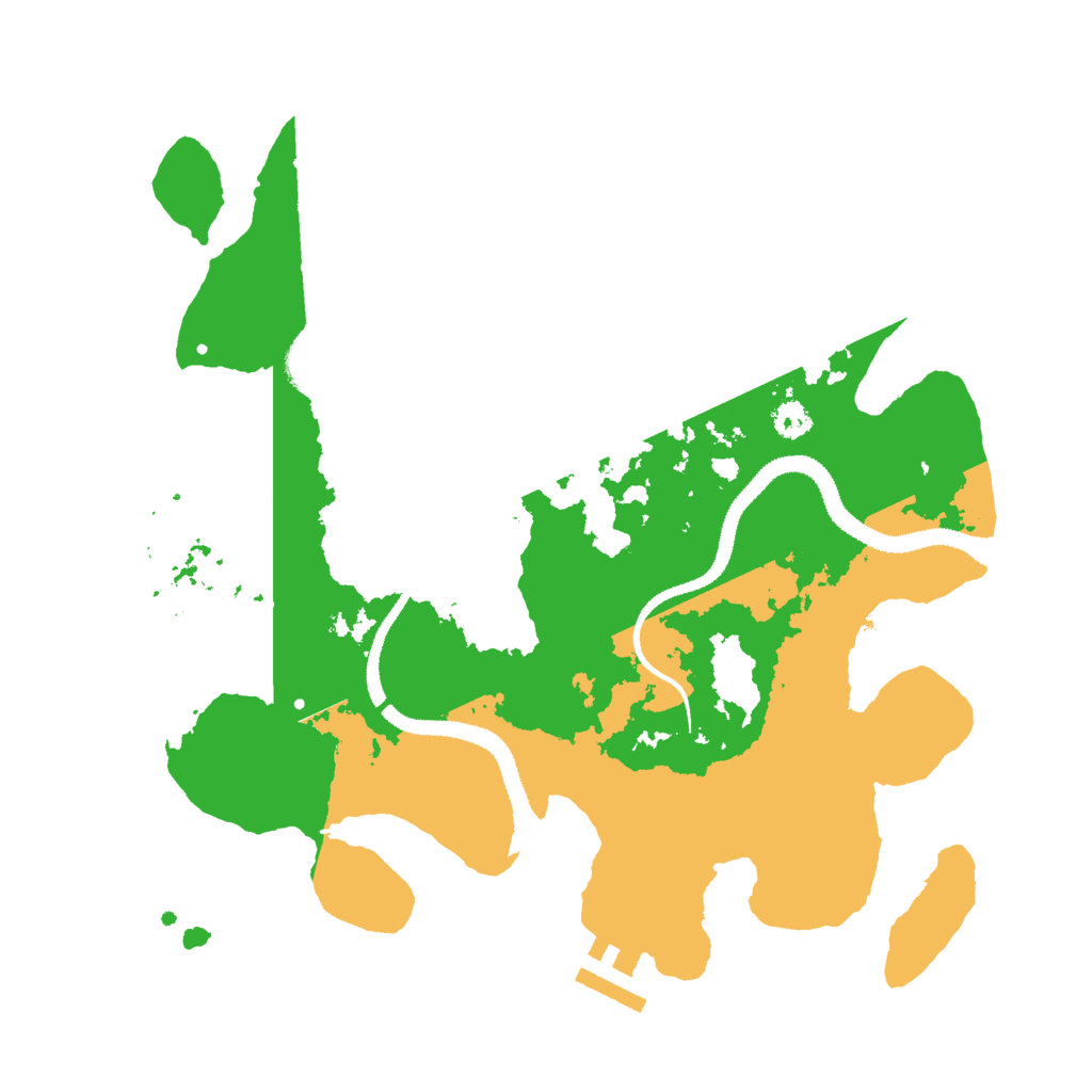 Biome Rust Map: Procedural Map, Size: 3000, Seed: 382799636
