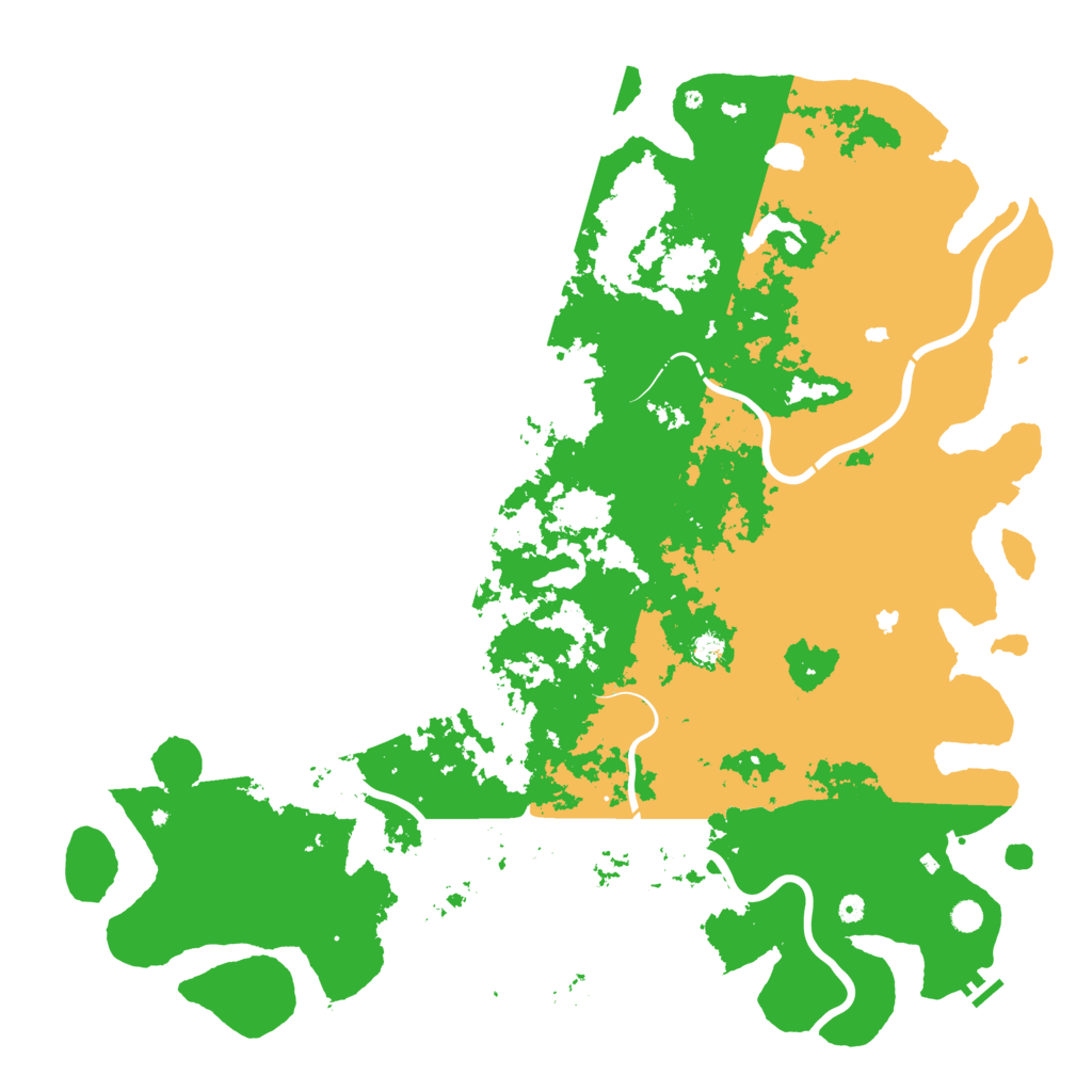 Biome Rust Map: Procedural Map, Size: 6000, Seed: 37462748