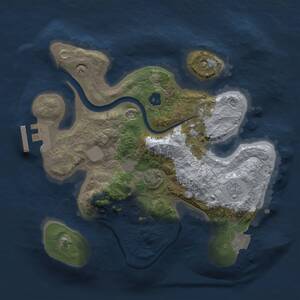 Thumbnail Rust Map: Procedural Map, Size: 2322, Seed: 194355731, 5 Monuments