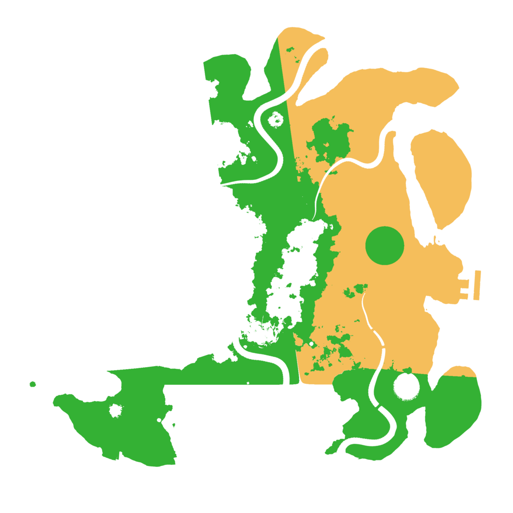 Biome Rust Map: Procedural Map, Size: 3500, Seed: 375194890