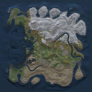 Thumbnail Rust Map: Procedural Map, Size: 3750, Seed: 1331485281, 15 Monuments