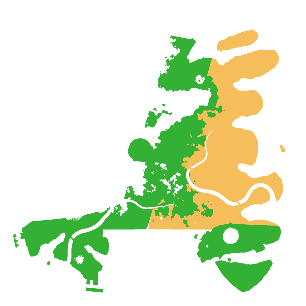 Biome Rust Map: Procedural Map, Size: 3500, Seed: 65127150